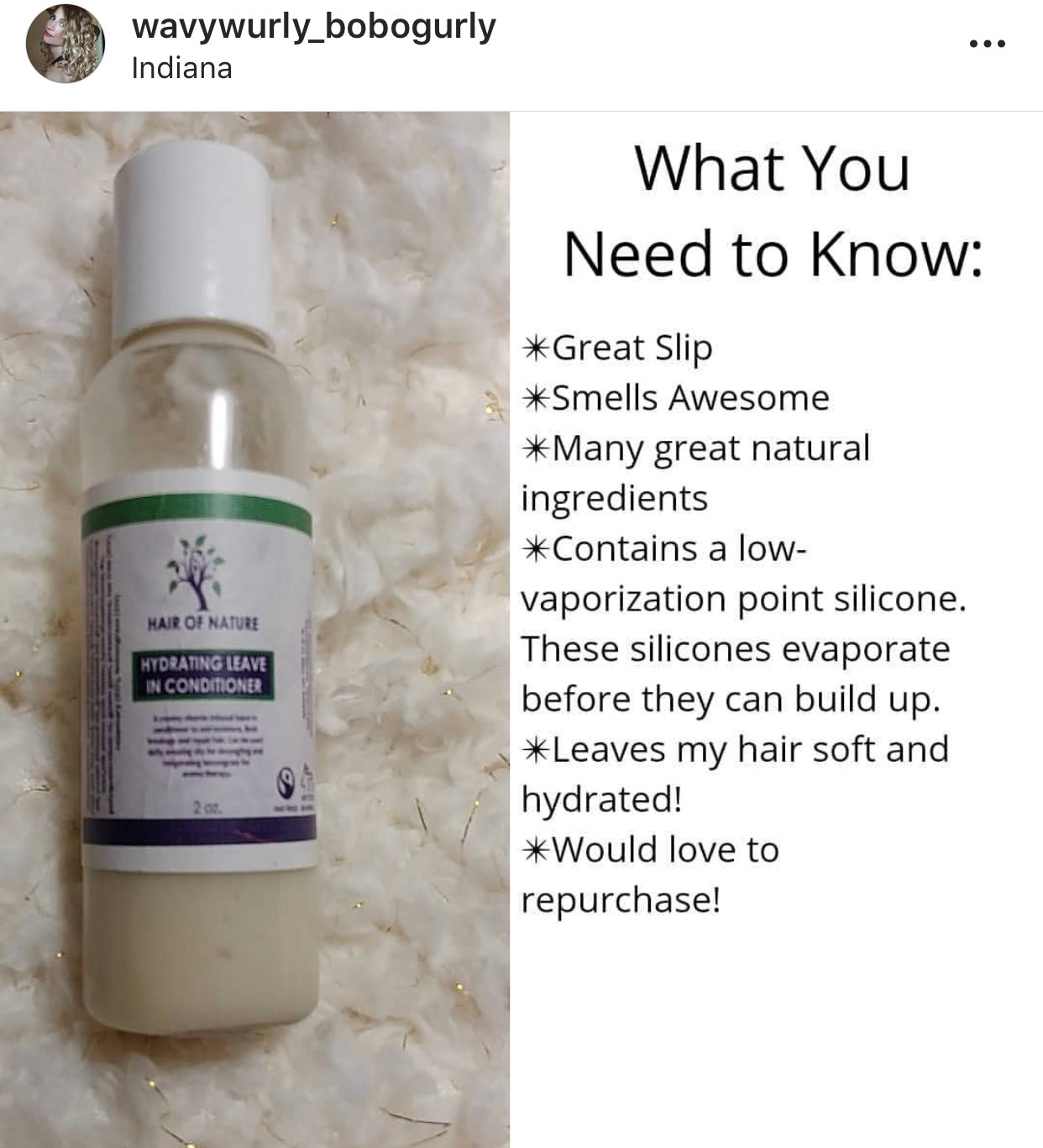 Lemongrass Hydrating Leave in Conditioner 2oz